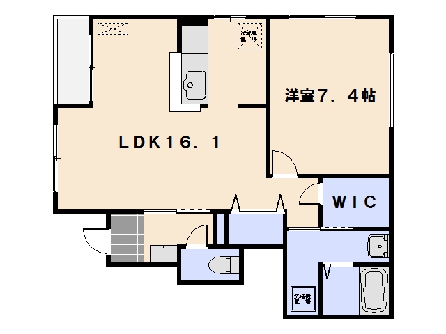サンガーデン 101号室 間取り