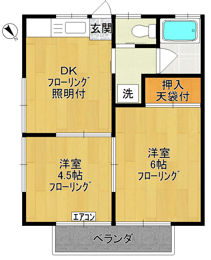 ミキハイツ 間取り図