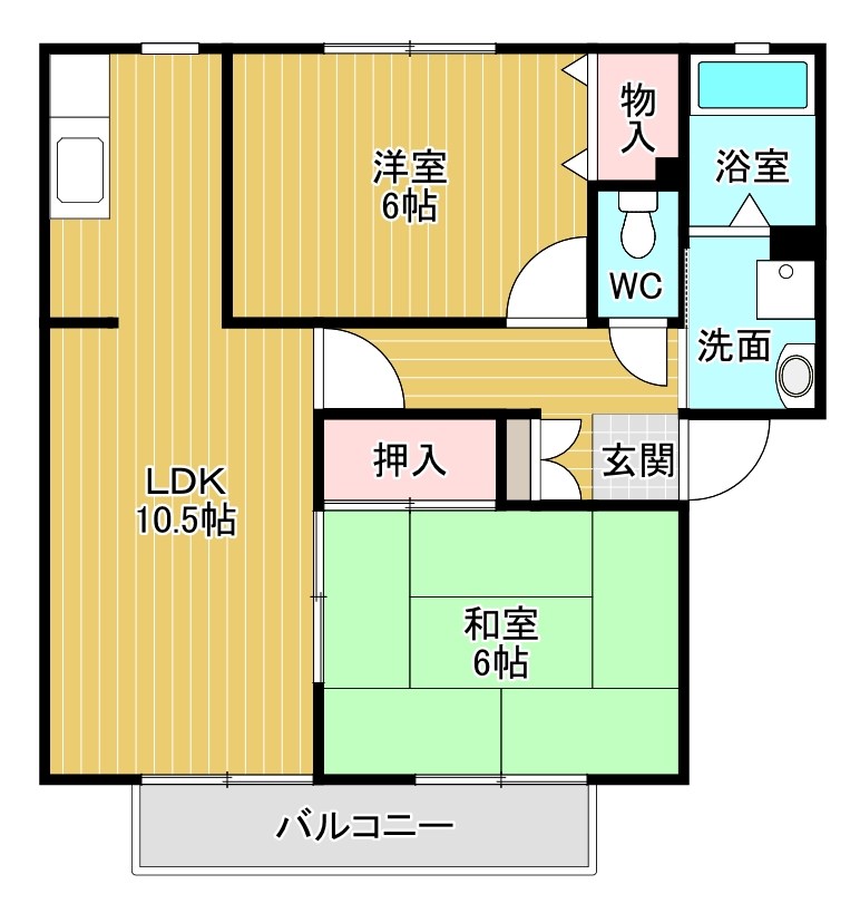 パナハイツ葛原 間取り図