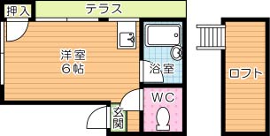 シティ嵐山Ⅰ 103号室 間取り