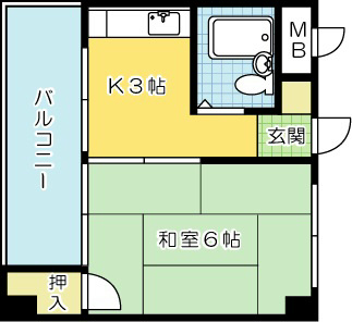 小倉ホースビル 502号室 間取り