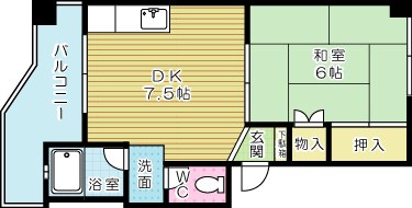 片野芙陽ビル 503号室 間取り