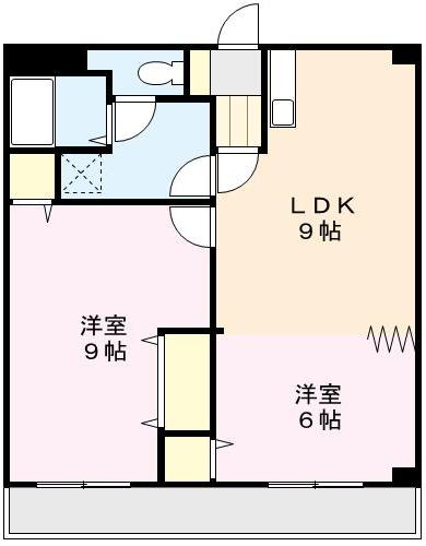 ユーロイヤルA 102号室 間取り