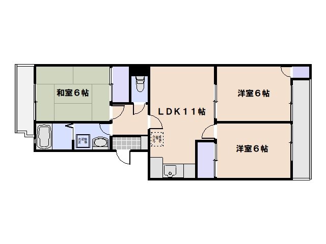 ソレーユ三筋 間取り