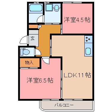 ロワールレジデンスⅢ 206号室 間取り