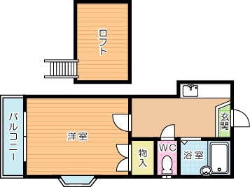 オアシス足立 205号室 間取り