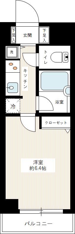 ヴェルト西巣鴨 1102号室 間取り