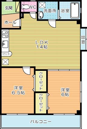 ナーセリー木町 104号室 間取り