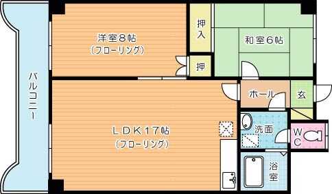 エクセレントハウス大興 503号室 間取り