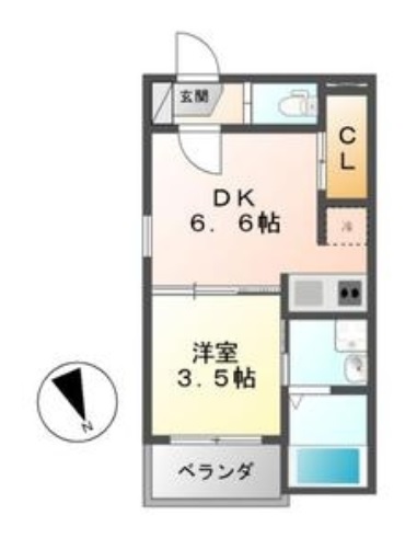愛知県名古屋市西区花の木１丁目 間取り