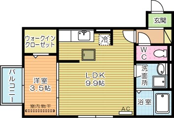 Dーroom熊本 103号室 間取り