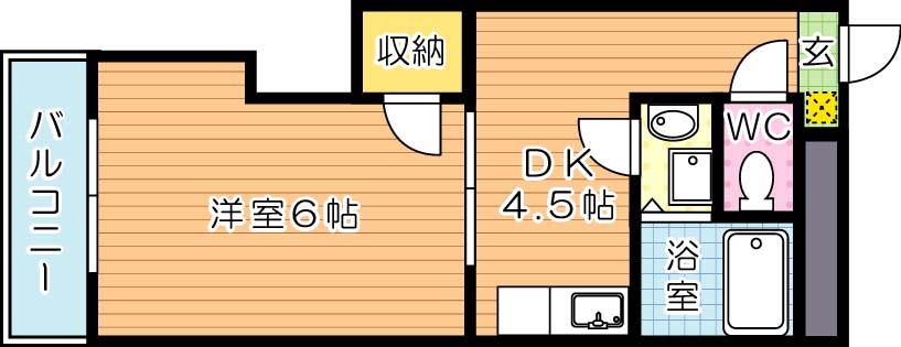 キャッスル折尾 間取り図