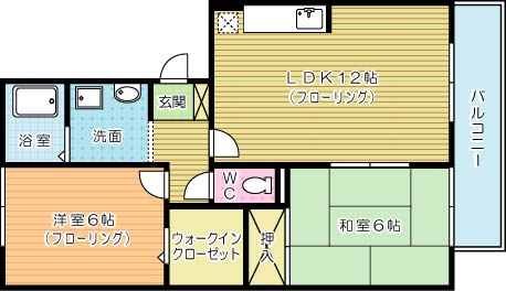 リバーフィールドⅡ 302号室 間取り