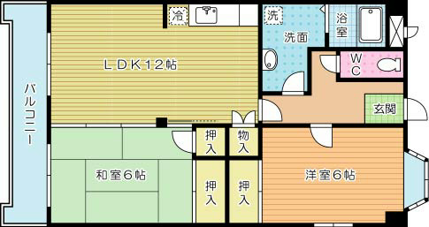 ｓｏｌａｎａ足原 301号室 間取り