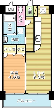 メディアパークⅡ 503号室 間取り