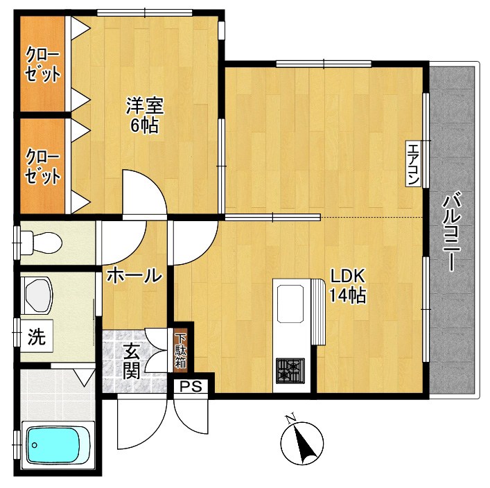 An Fermier - アン・フェルミエ - 202号室 間取り
