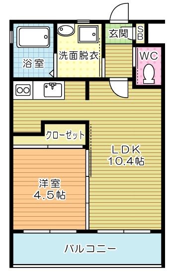 プラチナスタイル 406号室 間取り