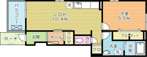 サン　フォレスト 101号室 間取り