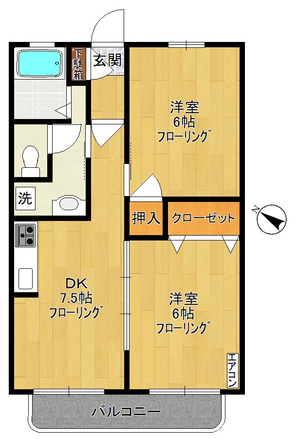 サンリバーI 間取り図