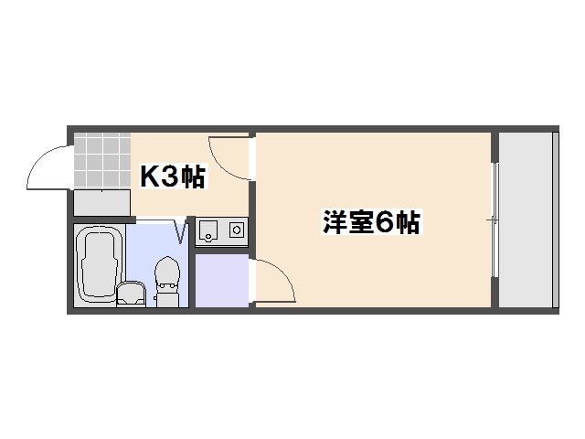 HOUSE459 302号室 間取り