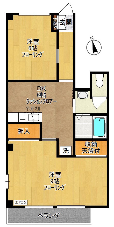 サンパールリラ 203号室 間取り