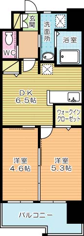 Gran Espacio Asano（グランエスパシオ浅野） 202号室 間取り