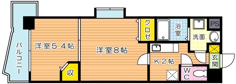 木下鉱産ビルⅢ 201号室 間取り