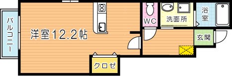 メゾングラースＭ 105号室 間取り