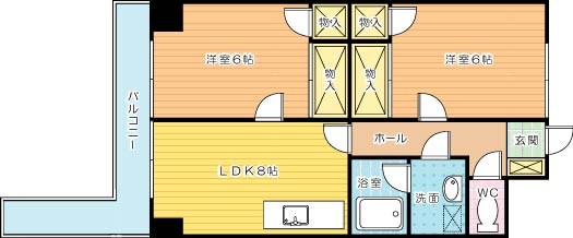 北方ハヤシビル 602号室 間取り