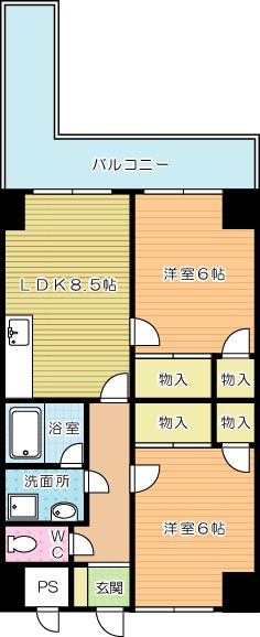北方ハヤシビル 702号室 間取り