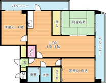 ＦＡＲＯ戸畑駅前マンション 1301号室 間取り