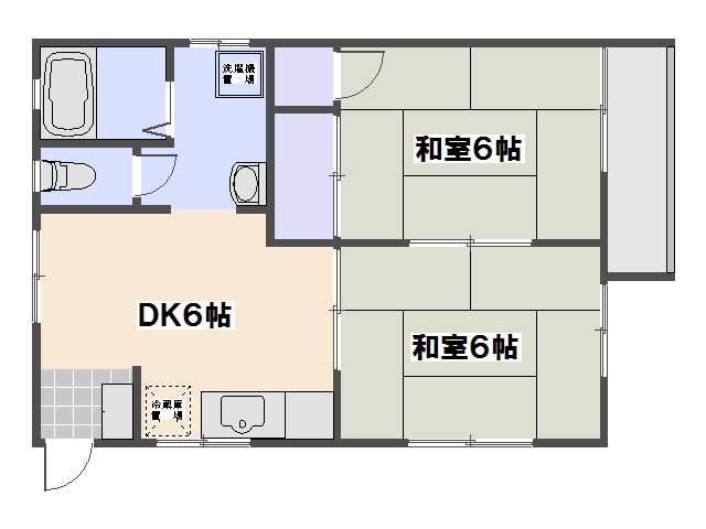 メゾン海老園Ｃ棟 201号室 間取り