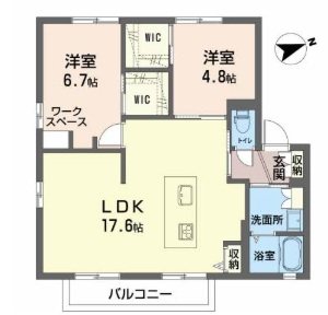 シャルムM・Y 102号室 間取り