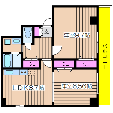 大阪府大阪市西区靱本町３丁目 間取り