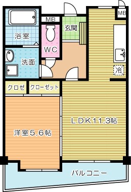 オールセインツ 1505号室 間取り