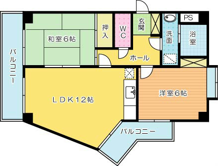 プログレス内山 202号室 間取り