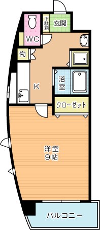 ウィークスＭ-ｏｎｅ 104号室 間取り