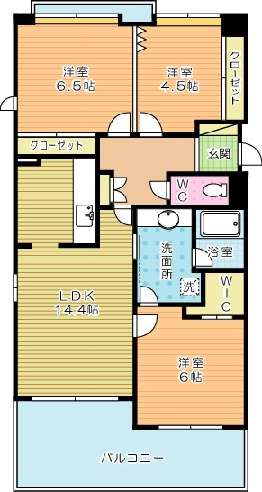 ガーデンブルグ守恒 305号室 間取り