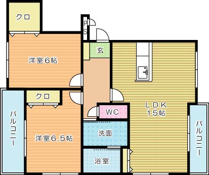 プレステージ葉山Ⅱ 間取り図