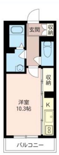 Villa Portier 203号室 間取り