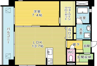 ノースステイツ西小倉 903号室 間取り