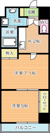 アヴィニール№５ 202号室 間取り