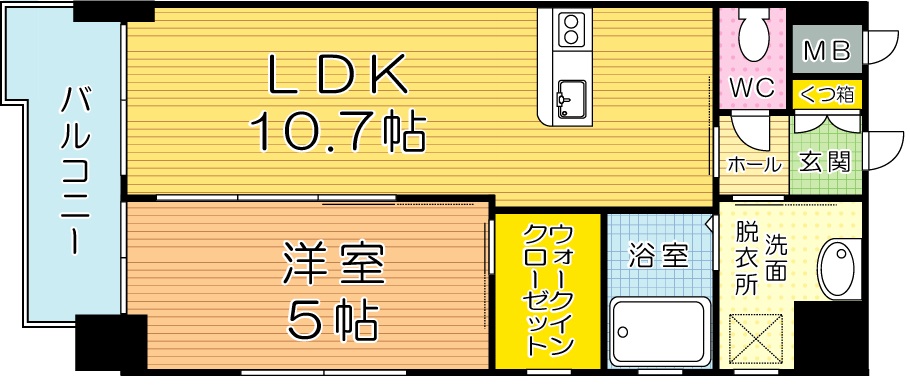 メゾン・ド・プレシューズ 1001号室 間取り