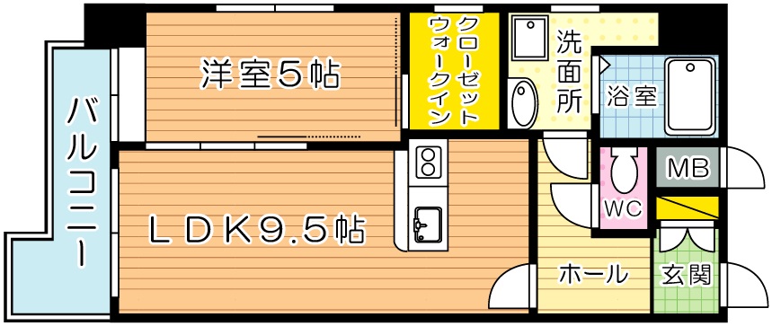 メゾン・ド・プレシューズ 1003号室 間取り