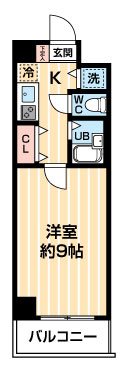 ジュエル等々力 0502号室 間取り