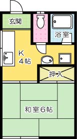 コーポ嵐山口 203号室 間取り
