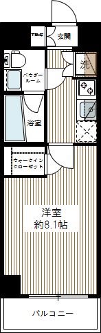 ＡＸＡＳ墨田ＡｓｙｌＣｏｕｒｔ 0603号室 間取り