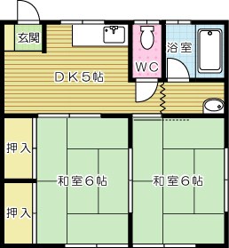 嵐山ハイツ 201号室 間取り