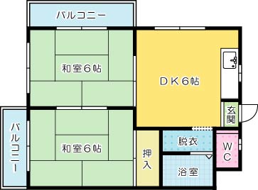 森野第一ビル 303号室 間取り
