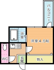 まつやビル 502号室 間取り